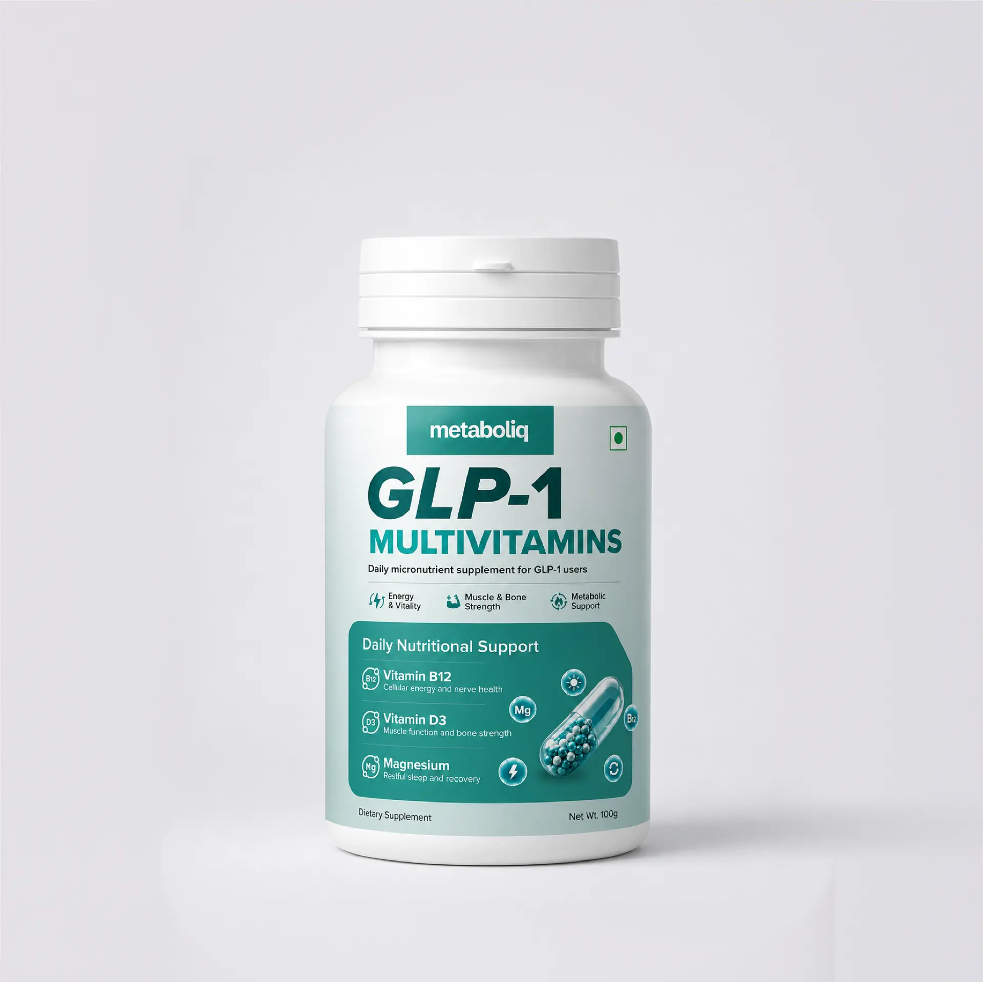 Daily Multivitamin — Metaboliq studio product render