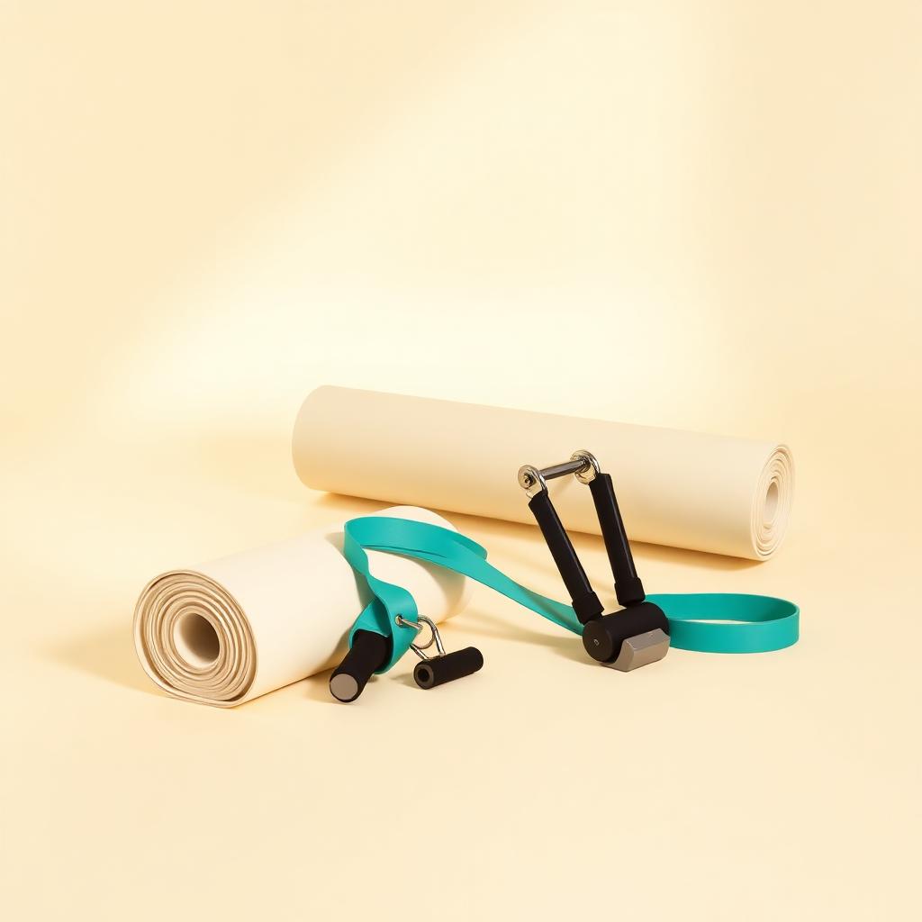 Home Strength Kit — Metaboliq studio product render on ivory background